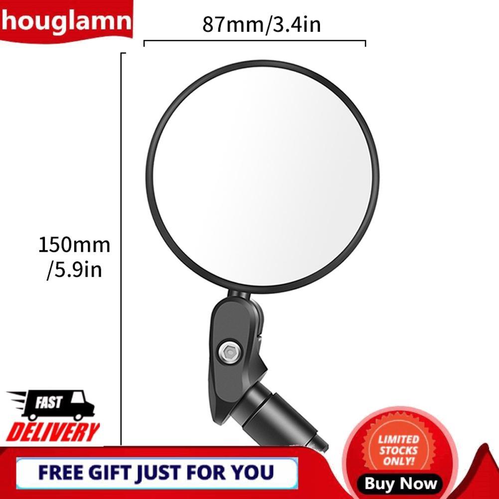 Houglamn WEST BIKING Gương chiếu hậu xe đạp lồi tròn có thể gập lại