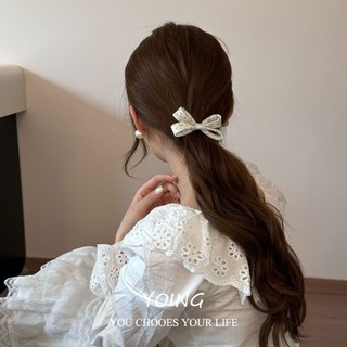 Yoing / Phiên Bản Hàn Quốc Ngọt Ngào Vải Nơ Tóc Tính Khí Phù Hợp Với Ba Chiều Nơ Tóc Dây Buộc Co Giãn Cao