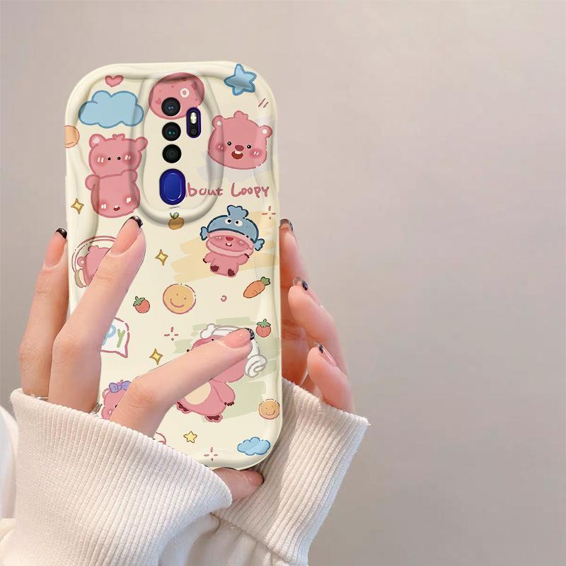 Thích Hợp Cho OPPO A9 2020 A5 2020 3D Cầm Tay Mềm TPU Hoạt Hình Dễ Thương Loopy Vỏ Điện Thoại Chống Sốc
