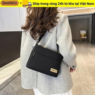 Túi đeo vai ZENITHCO, Túi đeo chéo vải mềm màu trơn, Túi đeo chéo thiết kế đa năng dung lượng lớn thông thường dành cho nữ
