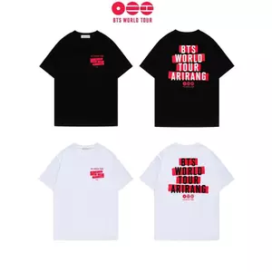 Bộ Đồng Phục Hỗ Trợ Tour BTS 2026 - Áo Thun Tay Ngắn Cotton Nguyên Chất, Thích Hợp Cho Nam Và Nữ Mùa Hè