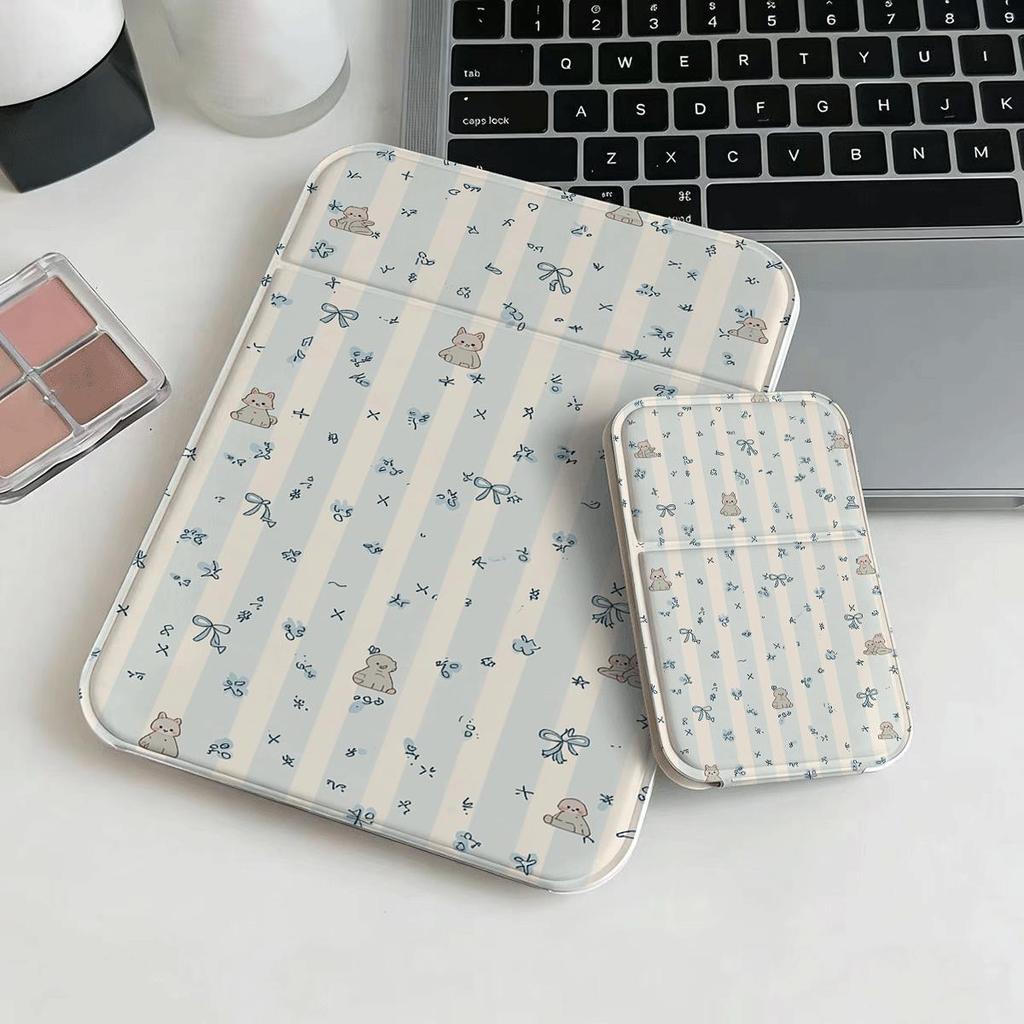 sọc thỏ xanh Gương Gấp Xinh Đẹp Gương Trang Điểm Foldable Thời Trang Nữ