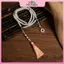 MYPANDA Choker Hạt Pha Lê Xanh Dây Nylon Phong Cách Phật Giáo và Thiền - quà tặng độc đáo