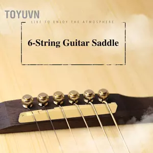Toyuvn Phụ Kiện Thay Thế Yên Xe Bằng Đồng Thau Chất Lượng Tốt Cho Nhạc Cụ Guitar 6 Dây