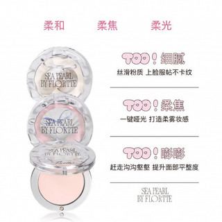 FLORTTE Glass Sea Series Monochrome High Gloss Powder Matte Stereoscopic Brightening Facial Expansion Color Multi-Funtional Highlighter Powder Trang điểm mặt