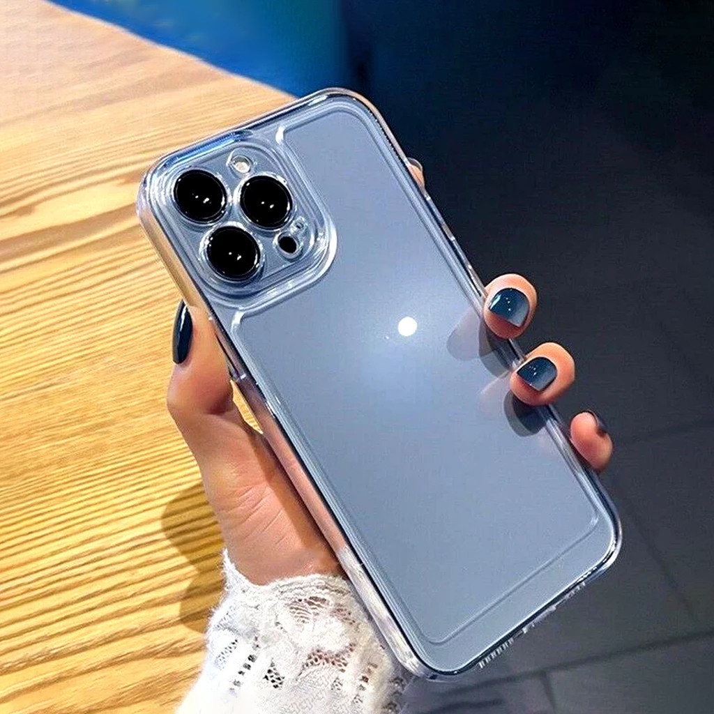 Ốp lưng iPhone cao cấp trong suốt, chống sốc, bảo vệ camera - Dành cho iP 7/8/X/XS/11/12/13/14/15/16/17/Plus/Pro/Max/Air