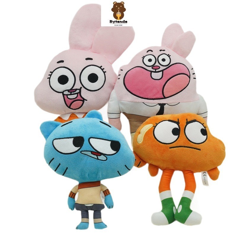 Rytanda Mô Phỏng Thế Giới Tuyệt Vời Của Gumball Đồ Chơi Sang Trọng Cho Bé Trai Bé Gái Mềm Mại Dễ Thương Sang Trọng Búp Bê Gối Giáo Dục Hoạt Hình Gối Nhồi Bông Trẻ Em Trang Trí Nhà Giáng Sinh Quà Tặng Sinh Nhật