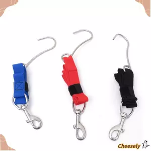 Dây đeo vải lặn CHEESELY - Màu đen đỏ xanh xám, móc san hô đơn, bền từ nylon và thép không gỉ.