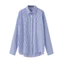 Áo sơ mi nữ sọc xanh dài tay, phù hợp công sở và hàng ngày