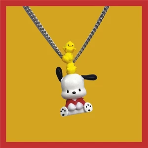 Ban Đầu Tự Chế Pochacco Pochacco Chó Con Chó Con Dễ Thương Tất Cả Trận Đấu Hoạt Hình Mặt Dây Chuyền Vòng Cổ Thép Không Gỉ