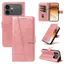 YJD Ốp Lưng Cho Honor 600 Pro Họa Tiết Chữ T Da Khe Cắm Thẻ Dây Đeo Tay Chống Rơi Vỏ Điện Thoại