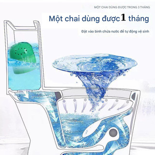 Lọ thả bồn cầu hình thú giúp khử mùi làm sạch mang lại hương thơm tươi mát 200g