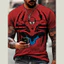 Áo thun unisex Marvel Spider-Man họa tiết 3D, tay ngắn cổ tròn
