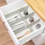 MARGREDY 4 cái / bộ Bảng chia ngăn kéo, Bảng sắp xếp lưu trữ ngăn kéo DIY tiết kiệm không gian, Lưới nhựa bền có thể điều chỉnh phân vùng sắp xếp lưu trữ đồ lặt vặt