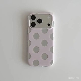 Ốp Điện Thoại Thích Hợp Cho iPhone Tươi Dễ Thương Rỗng Chấm Bi Trong Suốt Thích Hợp Cho iPhone17promax16 Vỏ Mềm 15plus14 Bao Gồm Tất Cả131211Vỏ bảo vệ LWNP