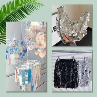 [ELOY] Paillettes Kim Sa 30mm Trong Suốt, Dùng May Thủ Công Cho Trang Trí Váy Cưới VN