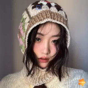 Mũ Trùm Đầu Balaclava Dệt Kim Cho Nữ - Ấm Áp Mùa Đông
