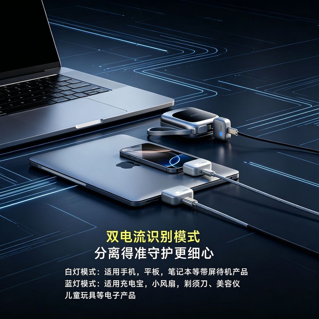 Bộ chuyển đổi sạc cắt nguồn tự động Bộ bảo vệ pin thông minh sạc nhanh 140W