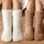 Vớ Cotton chống lạnh mùa đông, màu sắc đơn giản