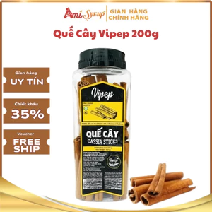 Quế Cây Vipep 200g, Được Làm Từ Vỏ Thân Cây Quế Tự Nhiên, Tuyển Chọn Kỹ Lưỡng Và Sơ Chế Sạch