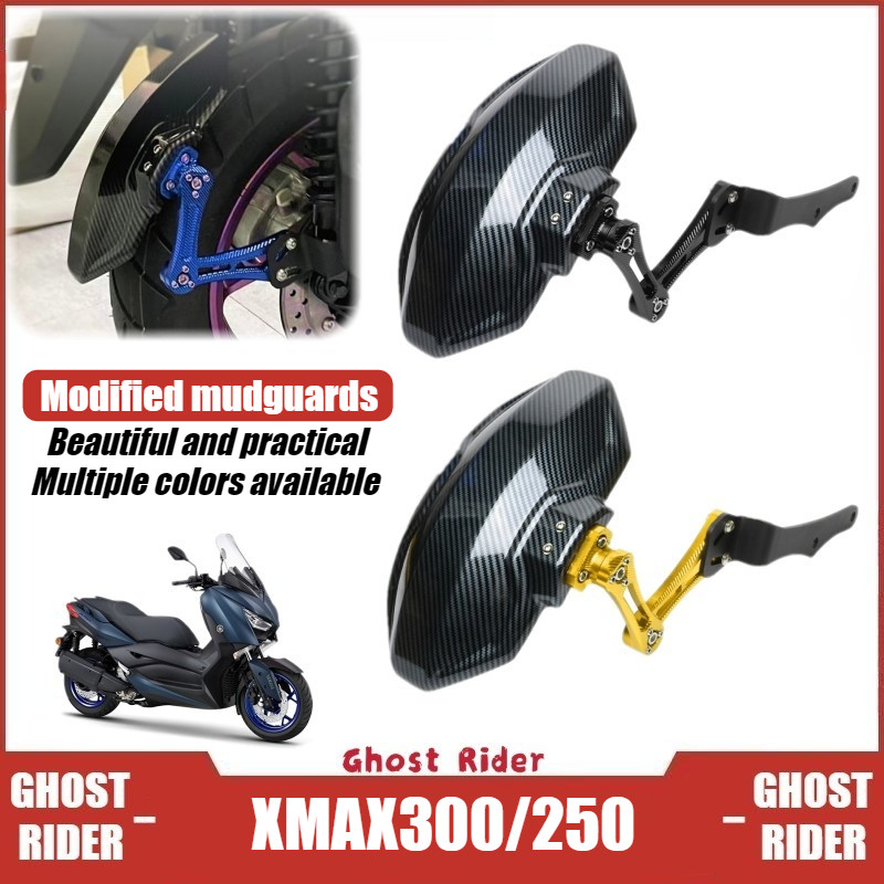 Dành Cho Xe Yamaha XMAX 300 / XMAX 250 2017-2025 Sợi Carbon Phong Cách Phía Sau Fender Chắn Bùn Bắn Bảo Vệ