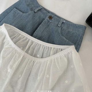Rèm Che Mông Đáy Ren Chống Chói Cho Váy Ngắn Thu Đông, Thiết Kế Tiện Ích Và Thêu Độc Đáo