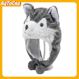 AqToCna Mũ Beanies Chống Gió Cho Bé Trai Và Cô Gái Trưởng Thành - Phong Cách Sói Dễ Thương