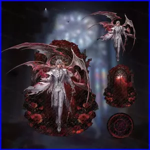 SQ3 Tình Yêu Và Không Gian Sâu Đĩa Đứng Sylus Acrylic Tấm Đứng Ký Anime Để Bàn Trang Trí QS3