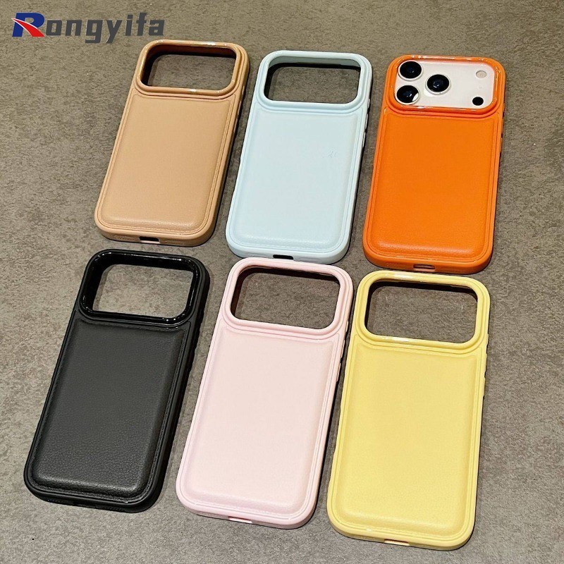 Ốp điện thoại da PU phồng phồng cho IQOO Z10 Z9 Turbo + Pro Z7i Neo 11 10 9 9S 8 Pro Plus U3 U3X 5G 4G Vỏ màu kẹo dễ thương Vỏ mềm chống sốc đơn giản