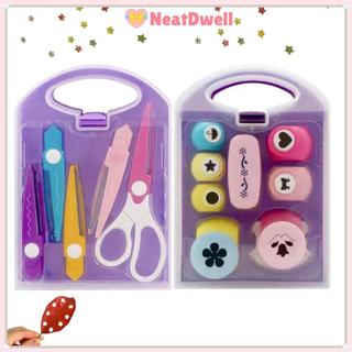 [Còn hàng] Bộ hình dạng đục lỗ thủ công dành cho trẻ em NETDWELL, có hộp lưu trữ Bộ thủ công DIY bằng nhựa, Hướng dẫn sử dụng các dự án DIY Máy đục lỗ trẻ em