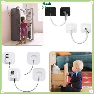 [Còn hàng] Khóa tủ lạnh NOOKSTORY Tủ quần áo trượt bảo vệ trẻ sơ sinh có chìa khóa kim loại hoặc khóa mã hóa