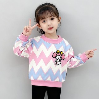 ÁO Sweatshirt DàI Tay KiểU HàN MớI Cho Bé GáI 4 10T Phong CáCh NgọT NgàO áO Thun