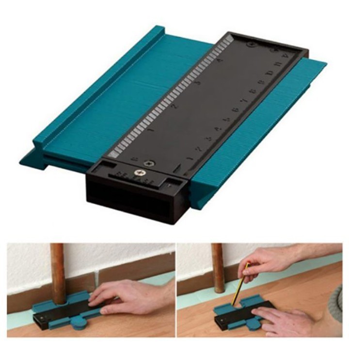 Thước đo đa góc 250mm, đo góc cạnh & đường viền，Thước đo lấy góc đường viền，có khóa kim loại，đường viền，góc cạnh
