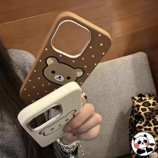 Ốp Điện Thoại Rilakkuma Dễ Thương Cho OPPO Reno 15 14F 14 13 12F 12 11F 11 10 8 6 Pro Plus 13F 8 8T 8Z 7 7Z 6Z 5K 5F 5Z 4 Lite 4F 5G 4G Da PU Hoạt Hình Vỏ phong cách gấu Ins
