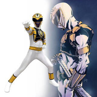 PS2 Mighty Morphin Power Rangers jumpsuits nhập vai vải cosplay Trang phục dự tiệc Halloween SP2