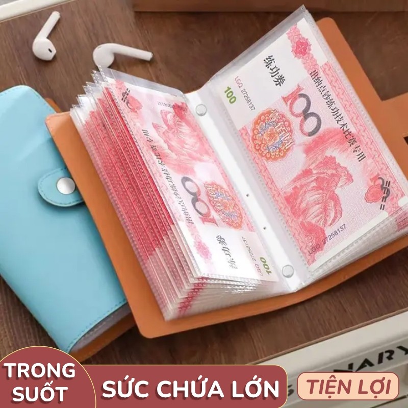 Sổ Tiết Kiệm Đựng Tiền 100 Trang Có Cúc Bấm – Thiết Kế Cao Cấp, Giúp Bạn Quản Lý Chi Tiêu Cá Nhân Hiệu Quả