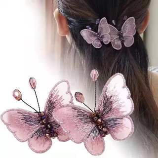 Kẹp Tóc & Phụ Kiện Đầu Thêu Vải Sang Trọng, Phong Cách Cổ Xưa, Perfect cho Mùa Xuân