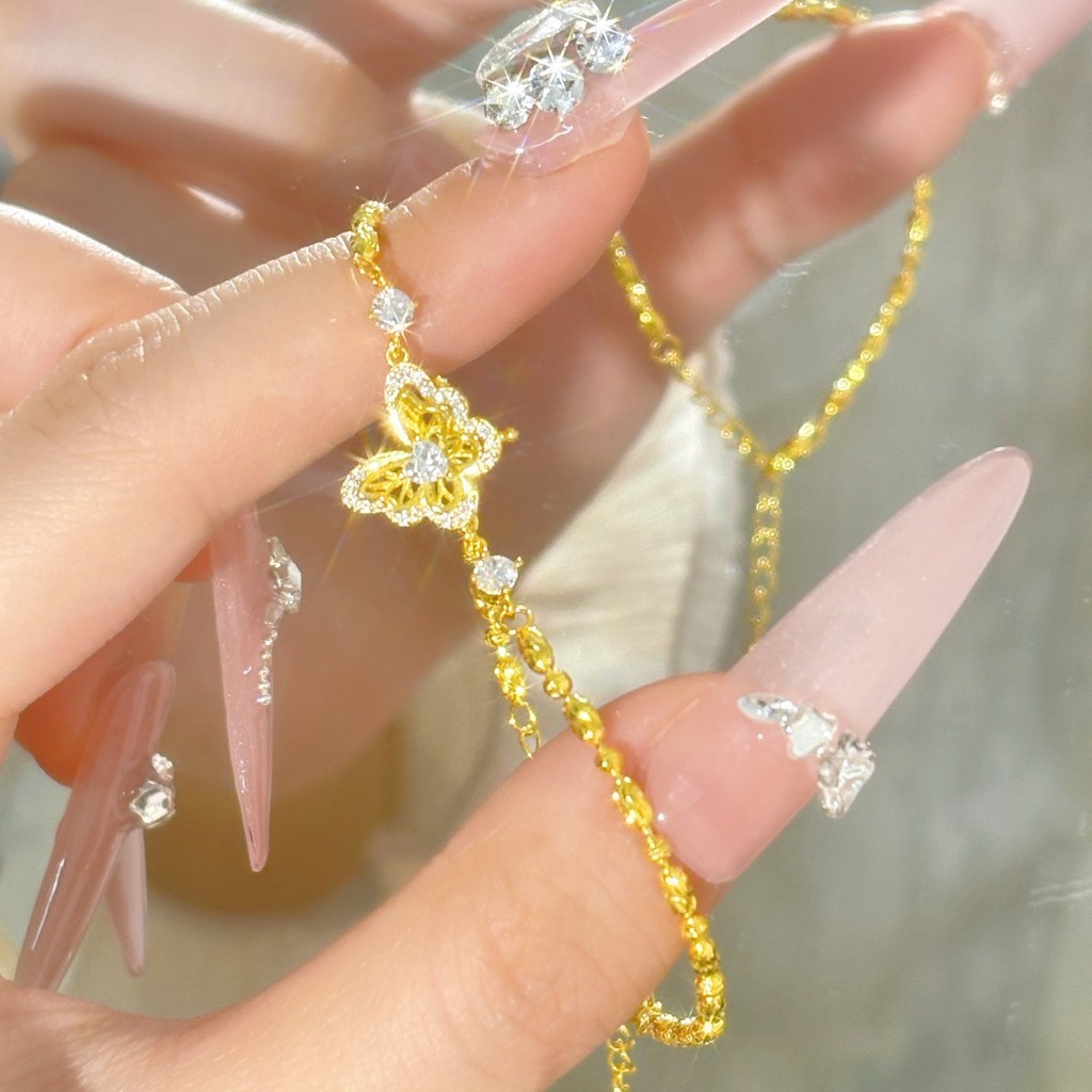 Vòng tay bướm ánh sao rỗng thanh lịch dành cho nữ
