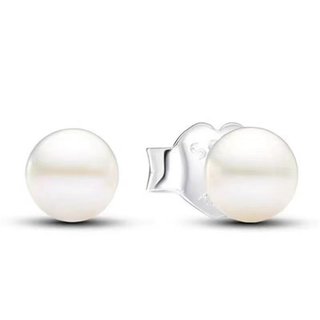 Bông tai ngọc trai tổng hợp S925 dành cho nữ - Thiết kế đơn giản, thời trang