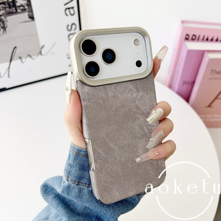 Thích hợp cho vỏ điện thoại Apple 17promax, mẫu denim không đều thích hợp cá tính mới iPhone 16pro da sáng tạo 15 / 14 / 13 bao gồm tất cả vỏ chống rơi