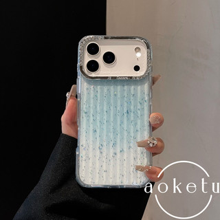 Lá vàng lấp lánh viền tròn thích hợp cho vỏ điện thoại iPhone 7 Promax 16 / 15 / 14 / 13 gradient trong suốt bao gồm tất cả các khung đính kim cương chống rơi vỏ silicon