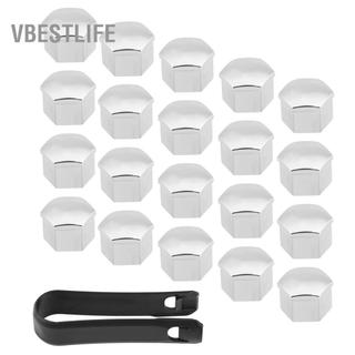 VBESTLIFE Keenso 20 Chiếc 17mm HubCaps Đa Năng Ô Tô Xe Lốp Bánh Xe Trung Tâm Có Chốt Giờ Đai Ốc Bu Lông Vít Nắp Bạc