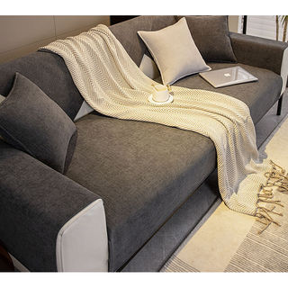 Hàng sẵn có Vận chuyển nhanh Chenille Sofa Đệm Bốn mùa Đa năng Đơn giản Hiện đại Sofa Bao gồm tất cả Mùa xuân Thu Sofa Đệm Chống trượt Cảm giác cao cấp 01