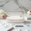 Hộp cọ trang điểm FAVORITEGOODS, Túi đựng mỹ phẩm dung tích lớn chống thấm nước, da PU trong suốt có dây kéo đóng bút chì Phụ kiện du lịch