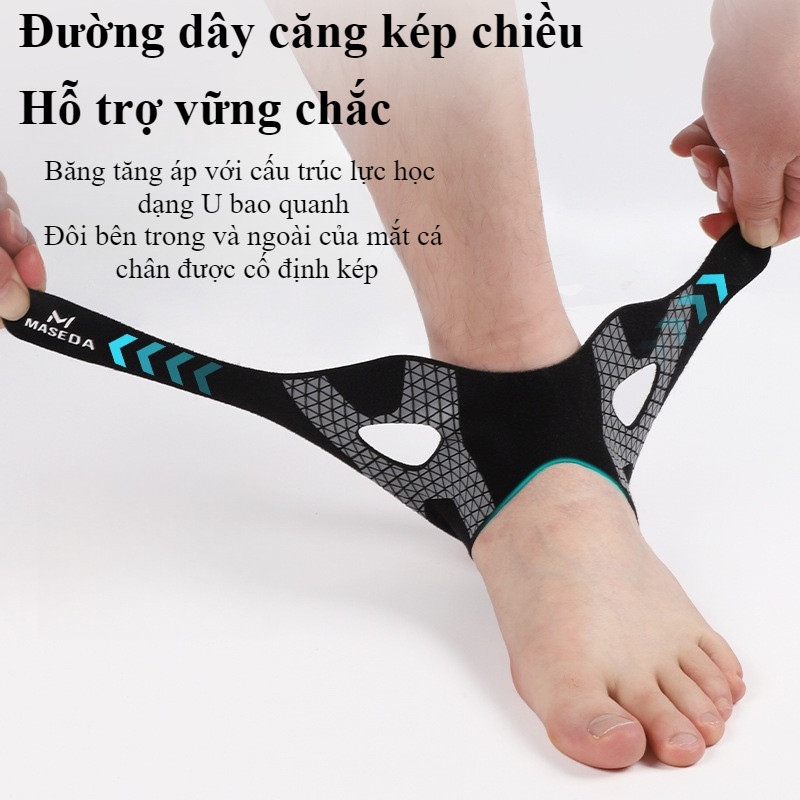 Băng Bảo Vệ Mắt Cá Chân Thể Thao- Thoáng Khí,Co Giãn Tốt, Ngăn Chấn Thương Khi Chạy Bộ & Đá Bóng