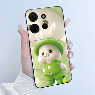 Dành Cho TCL 503 K33 T513Z K32 T513W Ốp Lưng Sang Trọng Dễ Thương Thỏ Tình Yêu Ngộ nghĩnh Đen Mờ Mềm Silicon Ốp lưng Chống Sốc