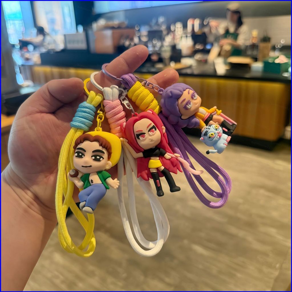 SQ3 K-Pop: Demon Hunters HUNTRX Rumi Mira Zoey Túi Móc Khóa Silicon Dễ Thương Charm QS3