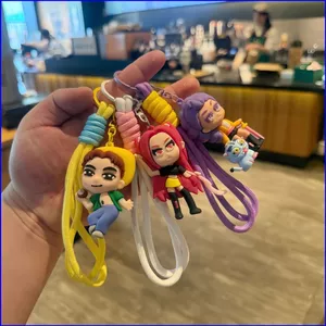 SQ3 K-Pop: Demon Hunters HUNTRX Rumi Mira Zoey Túi Móc Khóa Silicon Dễ Thương Charm QS3