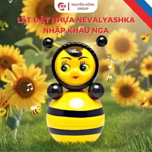 Lật đật nhựa ong vàng 225mm Kotovski nhập khẩu Nga đồ chơi trẻ em sưu tầm