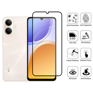 1-2 Chiếc Vivo Y21 HD Kính Cường Lực Bảo Vệ Màn Hình Cho Vivo Y21d Y29t Y39 Y29s Y29 Y19s Y38 Y28 Y18 Y03 Y27 Y27s Y17s Y36 Y04 4G 5G Phim Bảo Vệ Kính Chống Va Đập